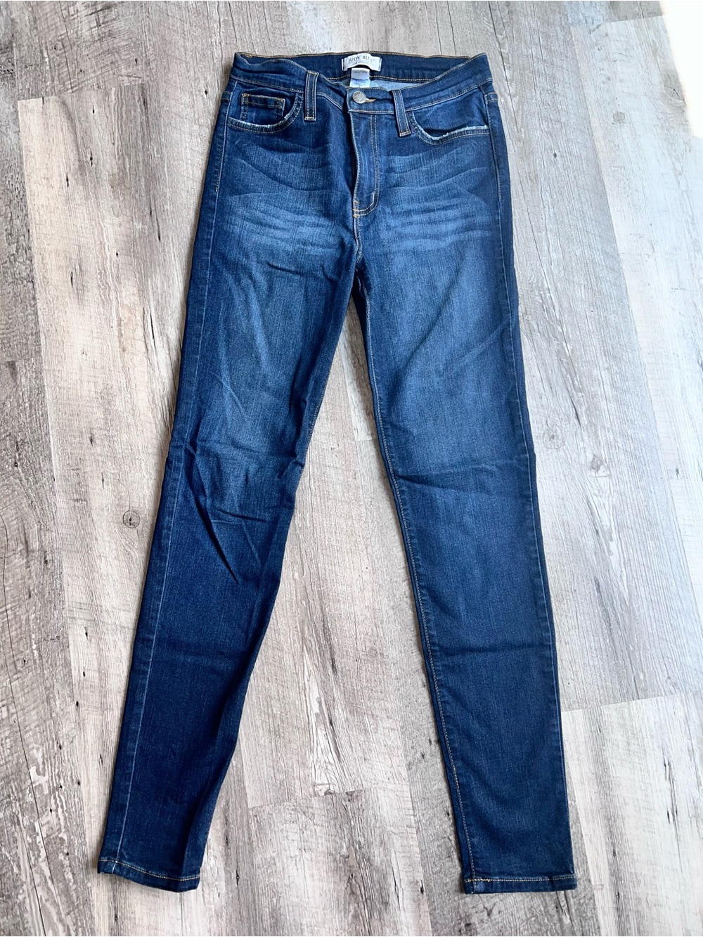 Judy Blue Classic High-Rise Skinny Jeans - Dark Blue - Picture 3 of 6